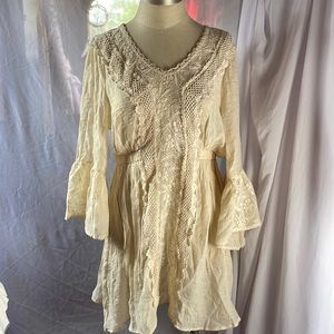Boho Mini Lace Dress